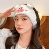 New Cartoon Animal, Little Pig, Coral Velvet Hair Band, Face Wash Headwear, Hair Band, Women's Mask, Cute Hair Band