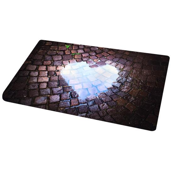 Floor Mat 3D Optical Illusion Rug with Realistic Hole Effect High-Resolution Printing Non-Slip Soft