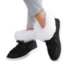 Large size cotton shoes women's autumn and winter new round head lace-up short boots plush warm fluffy women's shoes