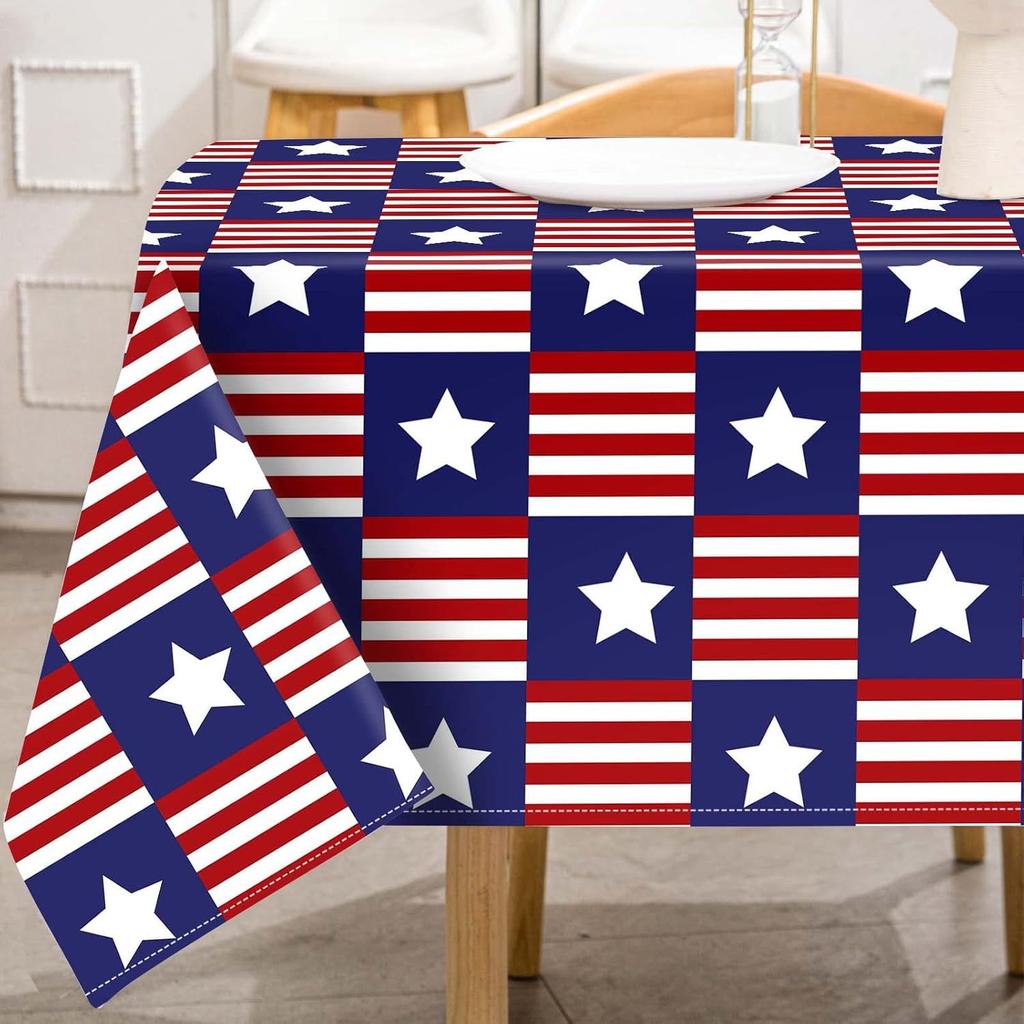 Independence Day Creative Tablecloth Home Festive Dining Table Coffee Table Dustproof Beautiful Decoration