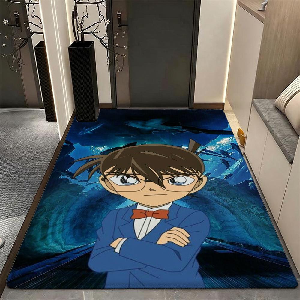 Detective Conan Night Mystery Printed Rug Soft Nonslip Carpet For Gaming Room Computer Chair Home Decor Great Holiday Gift