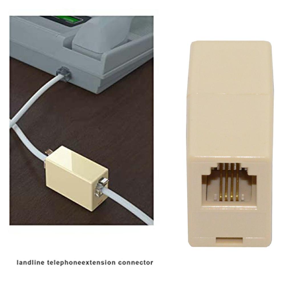 CA-006 4Pcs/Set 1/2/3/4-Way Outlet 6P4C RJ11 RJ12 Telephone Phone Modular Jack Line Splitter Adapter