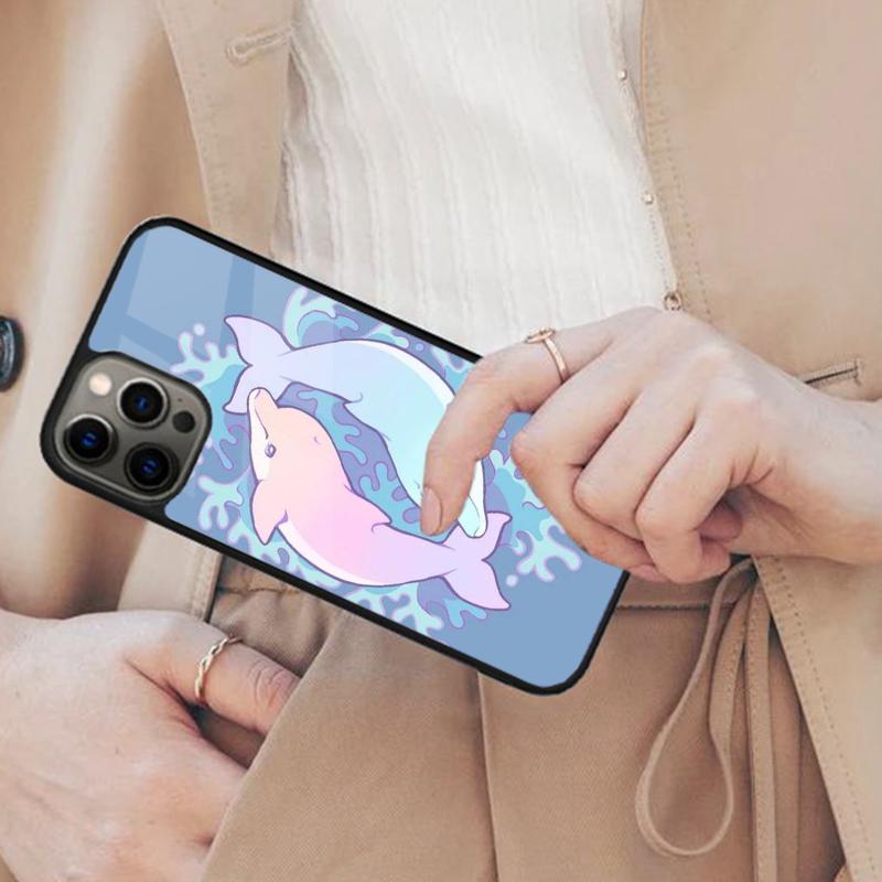 Dolphin Magnetic Phone Case For APPLE iPhone 17 Air 16 14 13 12 Pro Max 15 Plus Wireless Charge With MagSafe Cover