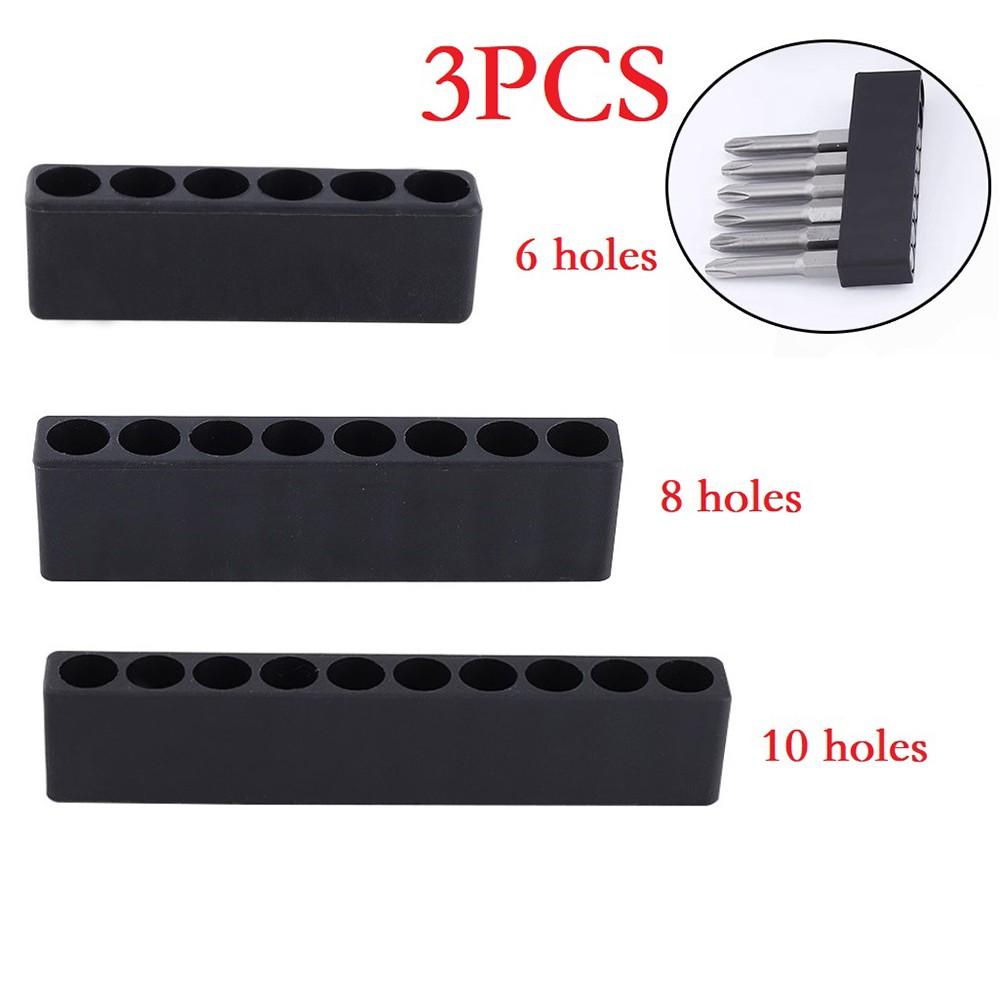 Secure Hex Shank Bit Storage Case 3 Pack Holder Efficient Organization