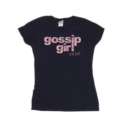 Gossip Girl Camiseta feminina/feminina de algodão com logotipo redemoinho