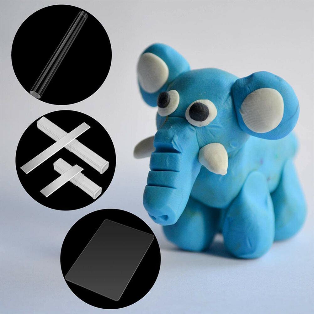 Flexible Polymer Clay Cutter Shaping Polymer Clay Craft Craft Tools Scraper Storage Boxes DIY Art Projects Pressure Clay Board China Mainland