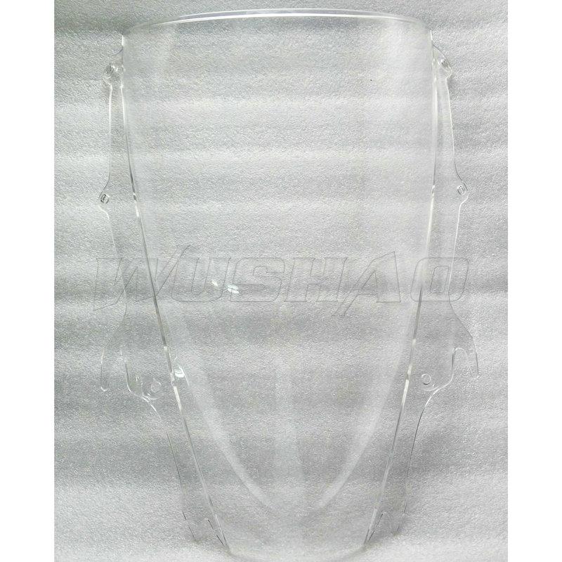 Motorcycle Double Bubble Windshield Windscreen Screen For 2009 2010 2011 2012 2013 Triumph Daytona 675 675R Black Iridium Clear