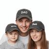 DAD MOM MINI Printed dad mama mini Love Caps Adjustable Outdoor Sunscreen Hats  For Man Women