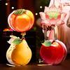 Handmade Persimmon Lantern Decorative with Tassel Glowing Props Chinese Style Lantern Material Package Blessing Handheld Lantern