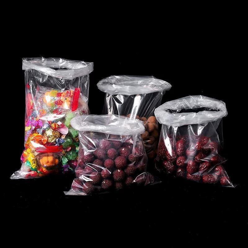 Multiple Sizes Flat Plastic Bags Thick PE Transparent High-pressure Packaging Pocket Moving Packing Bags Dustproof and Moisture-proof Feed Box Lining