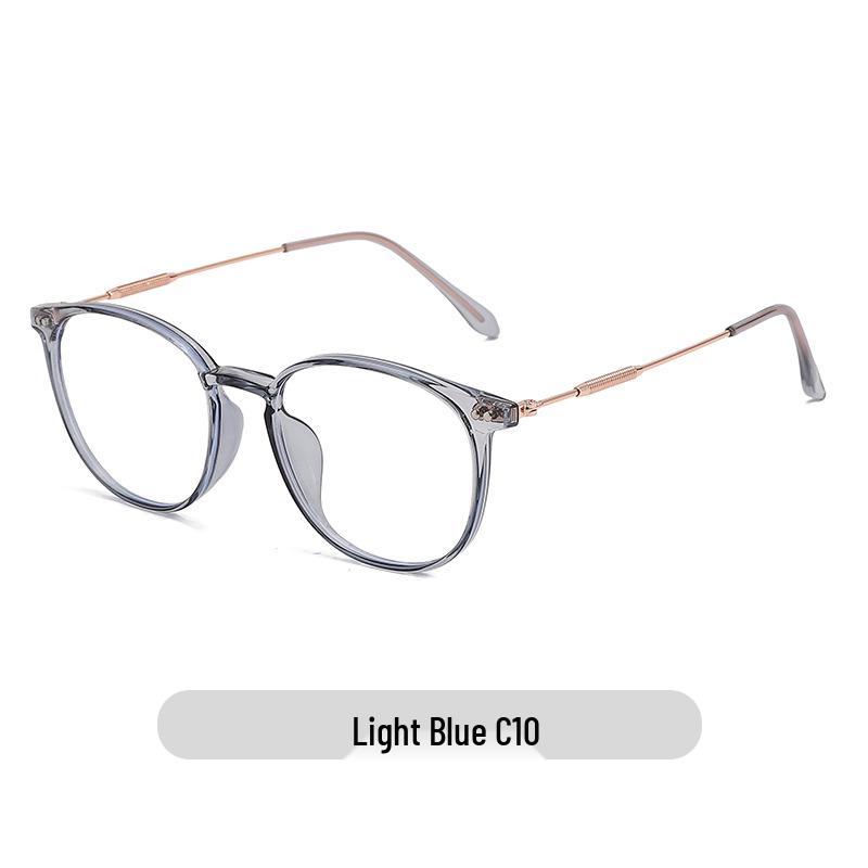 Ultra-light TR90 Women s Oval Anti-Blue Light Eyeglass Frames, Prescription-Compatible