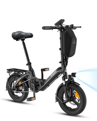 T16 Pro 14" Opvouwbare Elektrische Fiets – 360Wh Mini E-Bike met APP-bediening & Bagagedrager, Lichtgewicht & Draagbaar