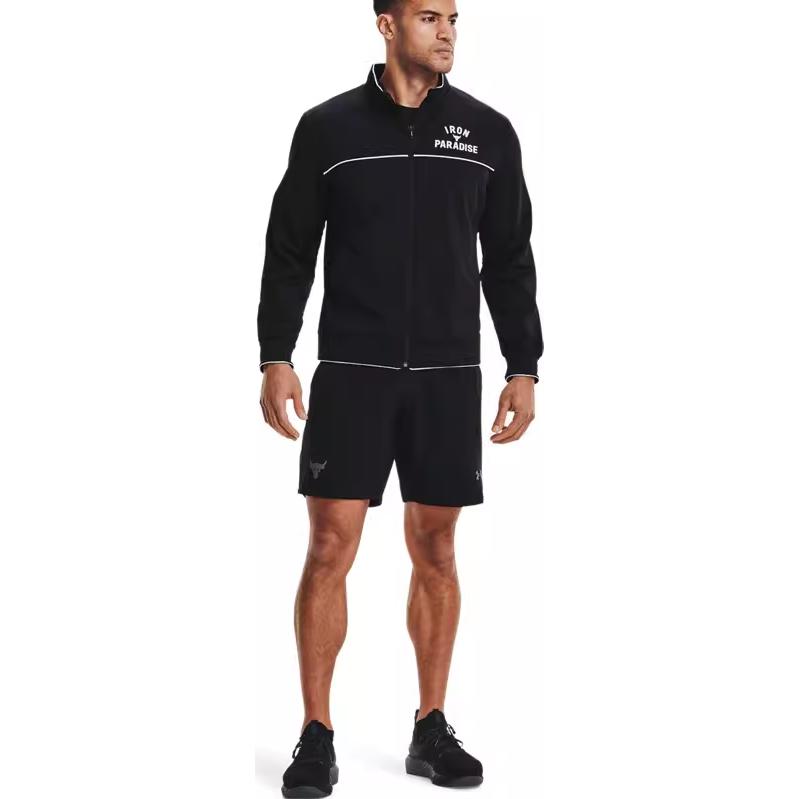 Under Armour Project Rock Johnson Series Training Jacket Men Jacket Black 1361750-001