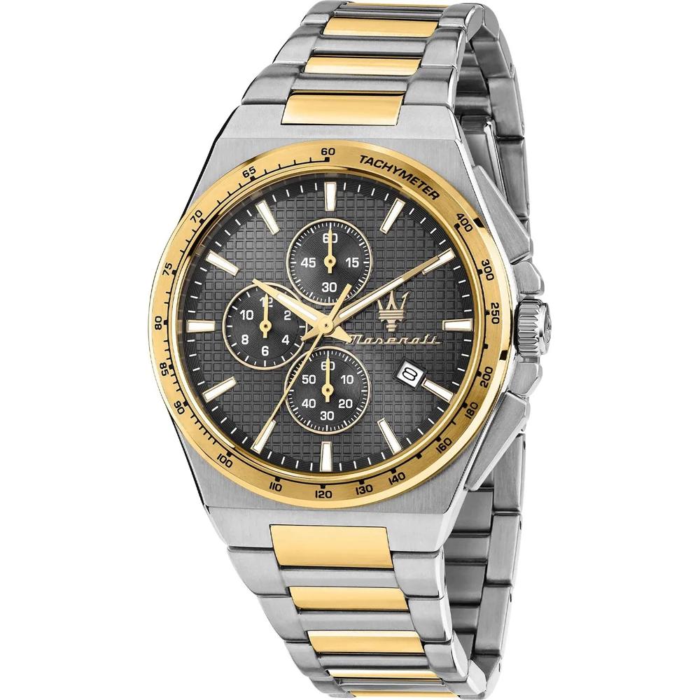 

Maserati Velocità Black Bicolor Stainless steel Men s Quartz Chronograph with Date R8873653002 чорний