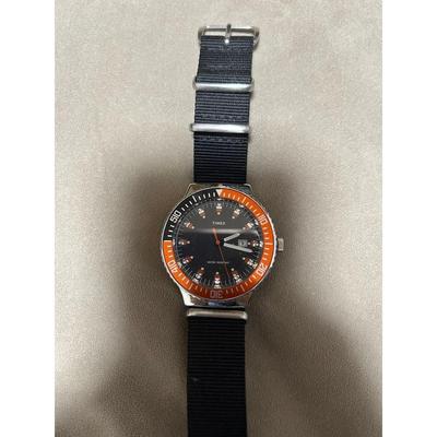 Used TIMEX Diver Watch (Orange Bezel) Men's Watch