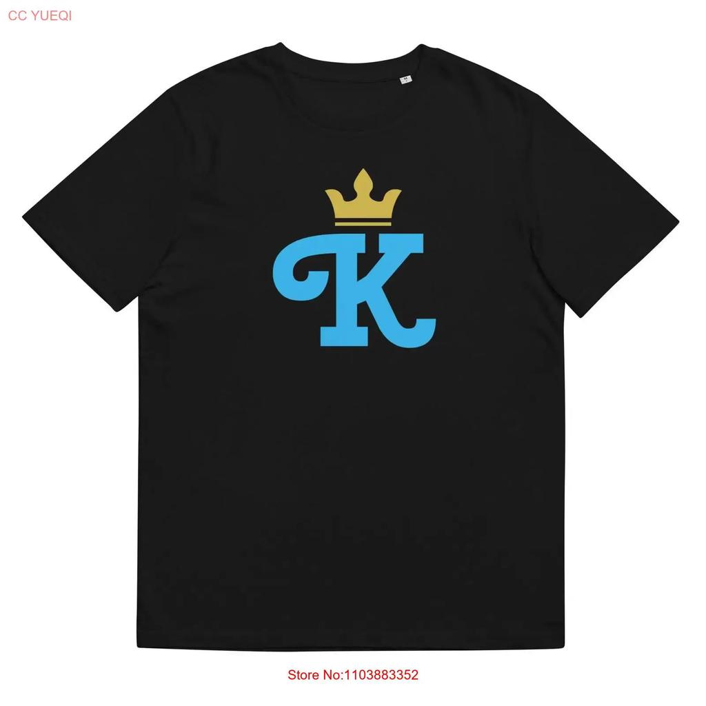 Crown K Letter Graphic Black T-shirt