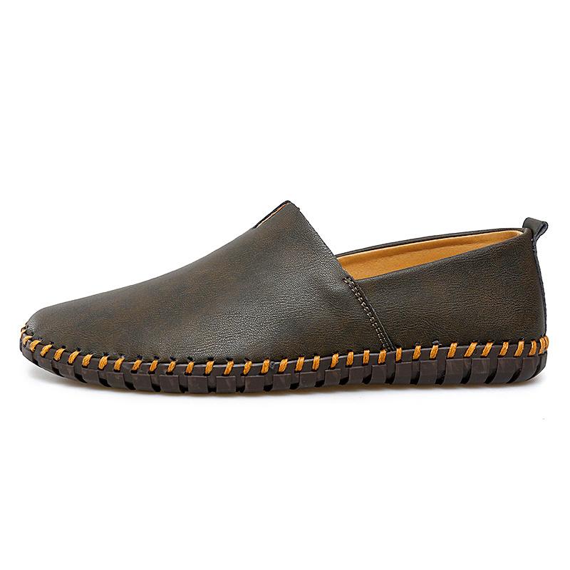 Scarpe casual da uomo in pelle Mocassini slip-on Sneakers da passeggio di buona qualità Scarpe da guida Scarpe eleganti da uomo per il lavoro Stile britannico Formale
