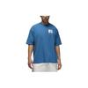 Flight Essentials Logo Mode Bequem Rundhals Lässig Locker Kurzarm T-Shirt Herren Oberteile Blau DZ0605-457