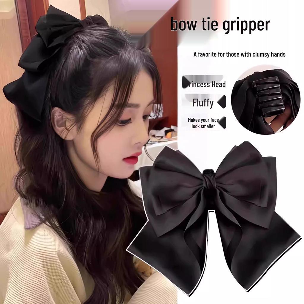 French Luxury Beaded Triangle Hair Claw Clip 2026 - Elegant Half-Up Shark Clip for Women