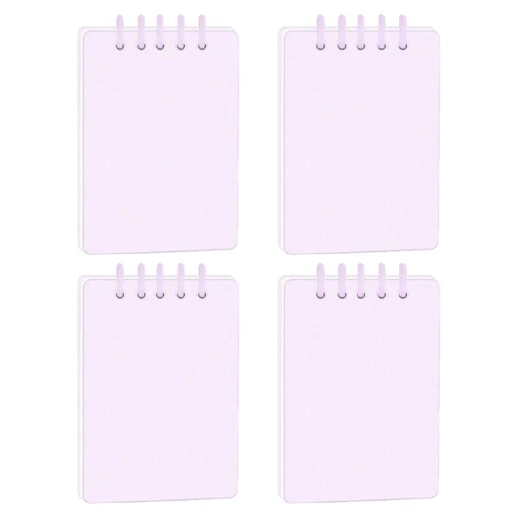 4 штуки Маленький блокнот на двойной спирали, 160 страниц, широкий в линейку, карманные блокноты, маленькие блокноты на спирали, маленький блокнот