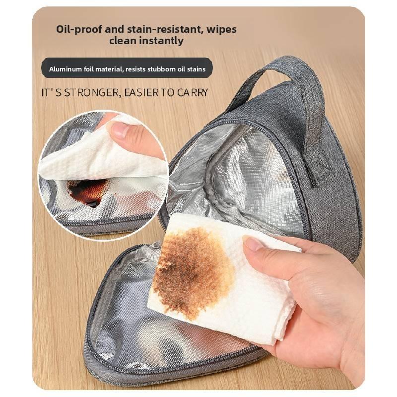 Modern Simple Ionized Insulated Lunch Bag For Breakfast And Meal Storage For Office And School Use