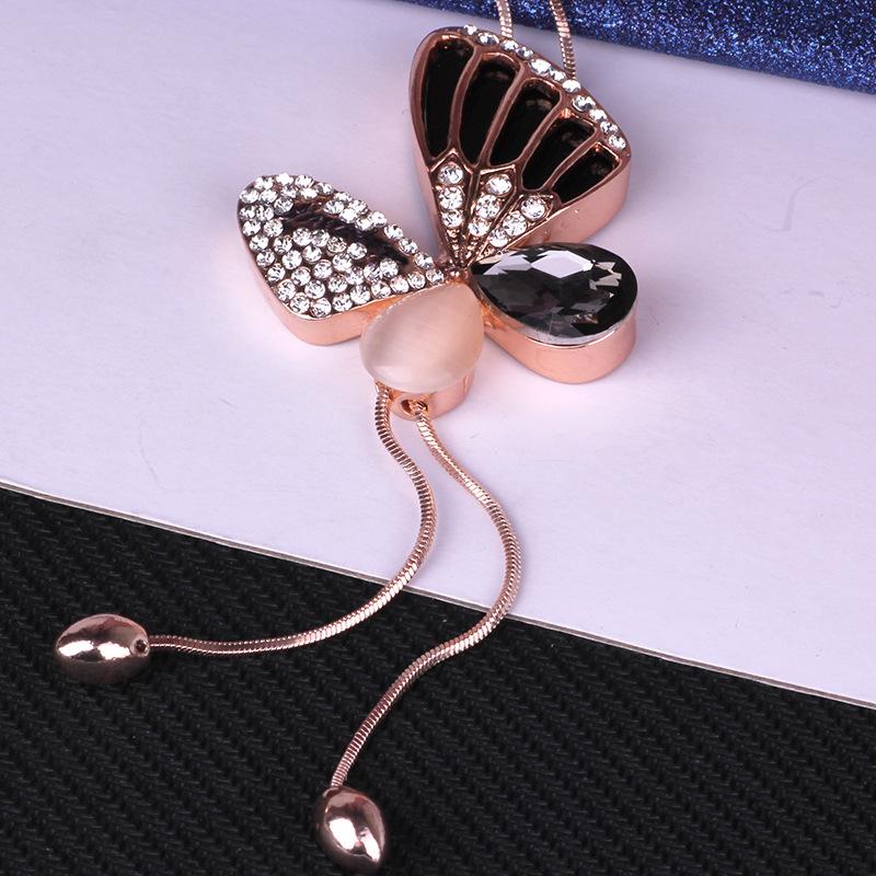 Japanese Fashion Butterfly Fringed Sweater Chain Women'S Long Autumn And Winter Clothes Accessories Necklace