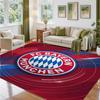 Bayern Munich Design Crystal Velvet Rug Soft Decorative Mat for Bedroom Entrance