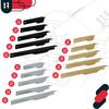 Kotarbau® Modern Aluminum Silver Edge Furniture Handle 96/116 Mm Set Of 6