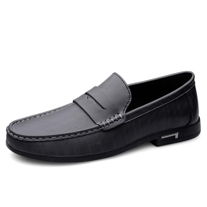 Fashion Man Casual Shoes Comfy Leather Men's Loafers Slip-On Mocasines Breathable Driving Shoes Handmade Leisure Walk Footwear