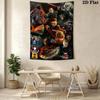 Creepy Clown Tapestry Spooky Room Tapestry Background Cloth Fashion Print Atmospheric Background Cloth Wall Decoration Christmas Gift