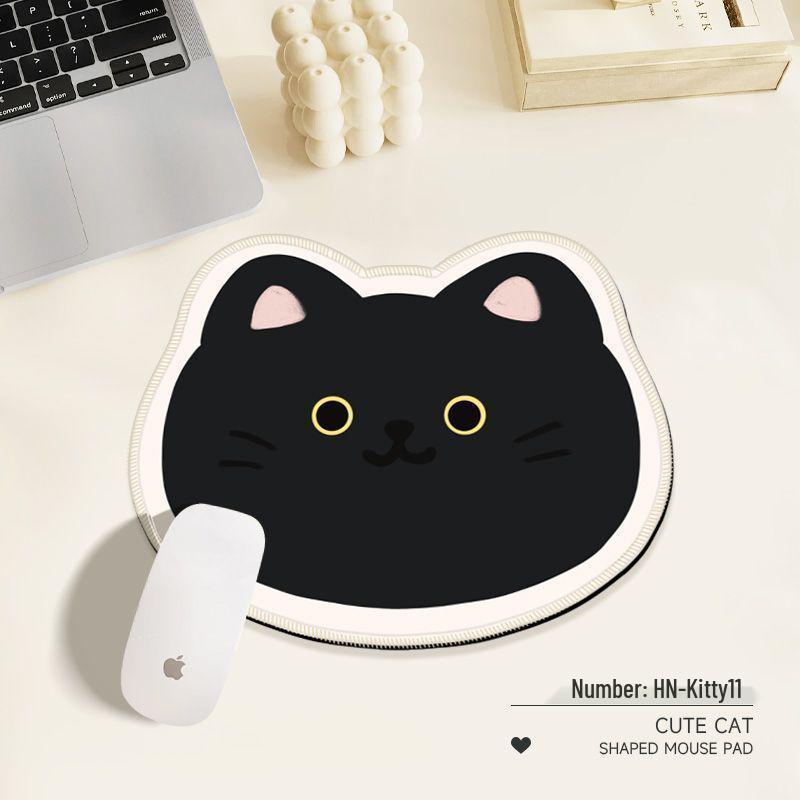 Cartoon Katze Mauspad - Niedliche & Rutschfeste Schreibtischunterlage mit Mehreren Katzengesicht-Designs für Büro & Gaming.