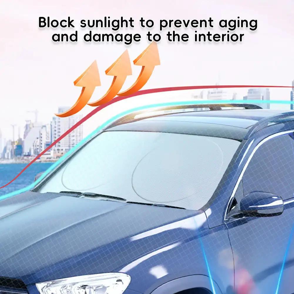 Universal Car Sunshade UV Protection Shield Front Rear Car Window Anti Snow Ice Sunshade Sun Shade Auto Visor Windshield Cover