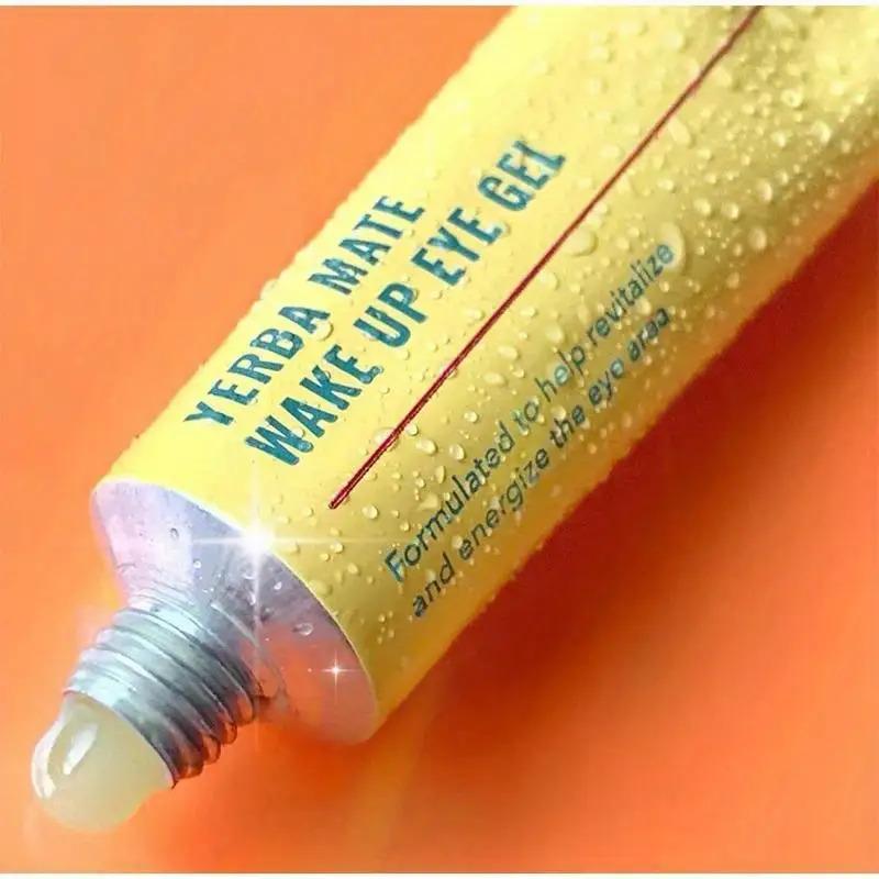 Gel para Ojos, Ingredientes Naturales, con Cafeína Ácido Hialurónico, Fórmula Revitalizante para Todos los Tonos de Piel Beige Claro, Hinchazón, Ojeras, Cuidado para Debajo de los Ojos