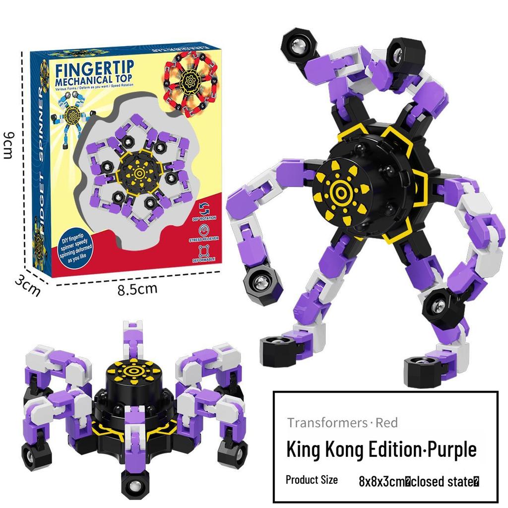 Deformable Luminous Gyro Toy: Educational Mechanical Fidget for Kids