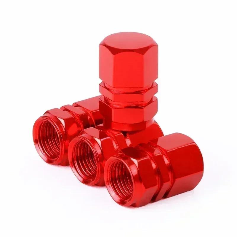 ASP1 4PCS Aluminum Alloy Car Tire Valve Caps Airdust Waterproof Tyre Rim Stem Cover for Automobiles Motorcycles Bikes