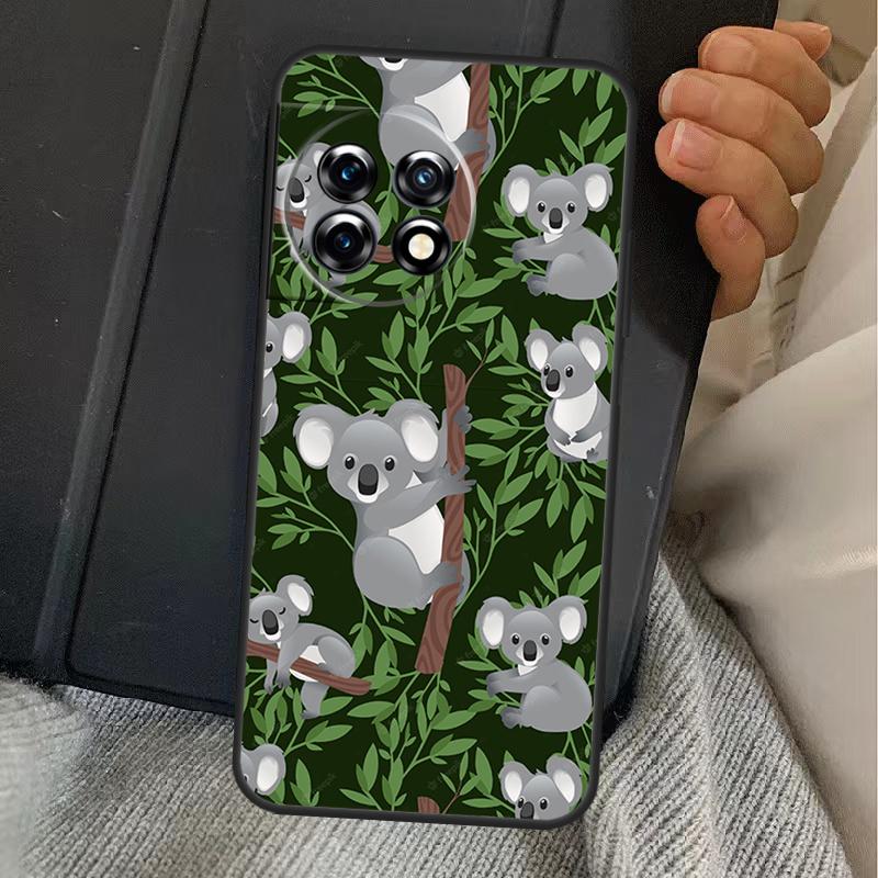 Cartoon Painting Animal Koala Case For OnePlus 13R 12R 10R 13T 10T 8T 15 13 12 11 Nord CE 4 3 2 Lite N20 N30 Nord 5 Cover