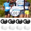 4 Stück leichte magnetische Startnummern-Clips für Marathon, sichere Startnummern-Befestigungen, schonend für Sportbekleidung, magnetischer Druckknopfverschluss zum Laufen
