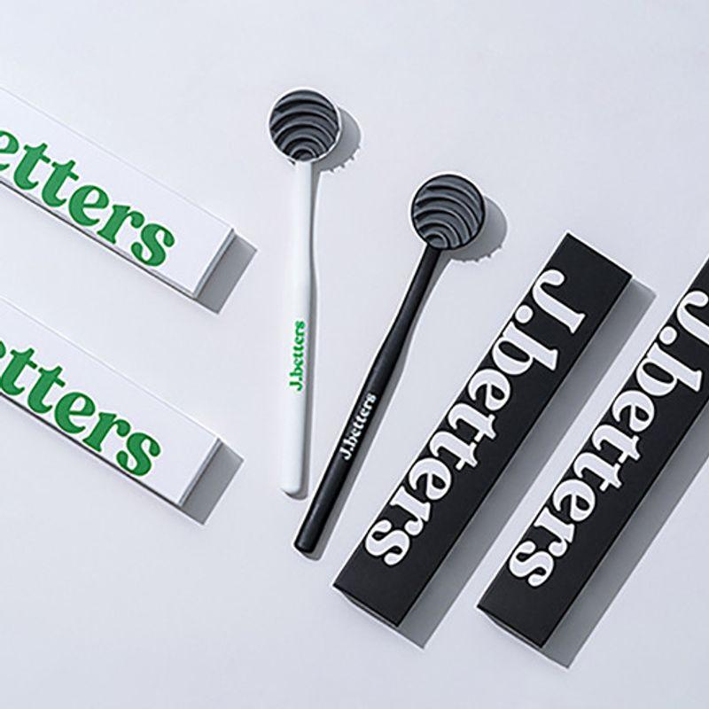 

J.betters Tongue Cleaner 4 pcs (2 black + 2 white) 4 tongue cleaners (2 black + 2 white)