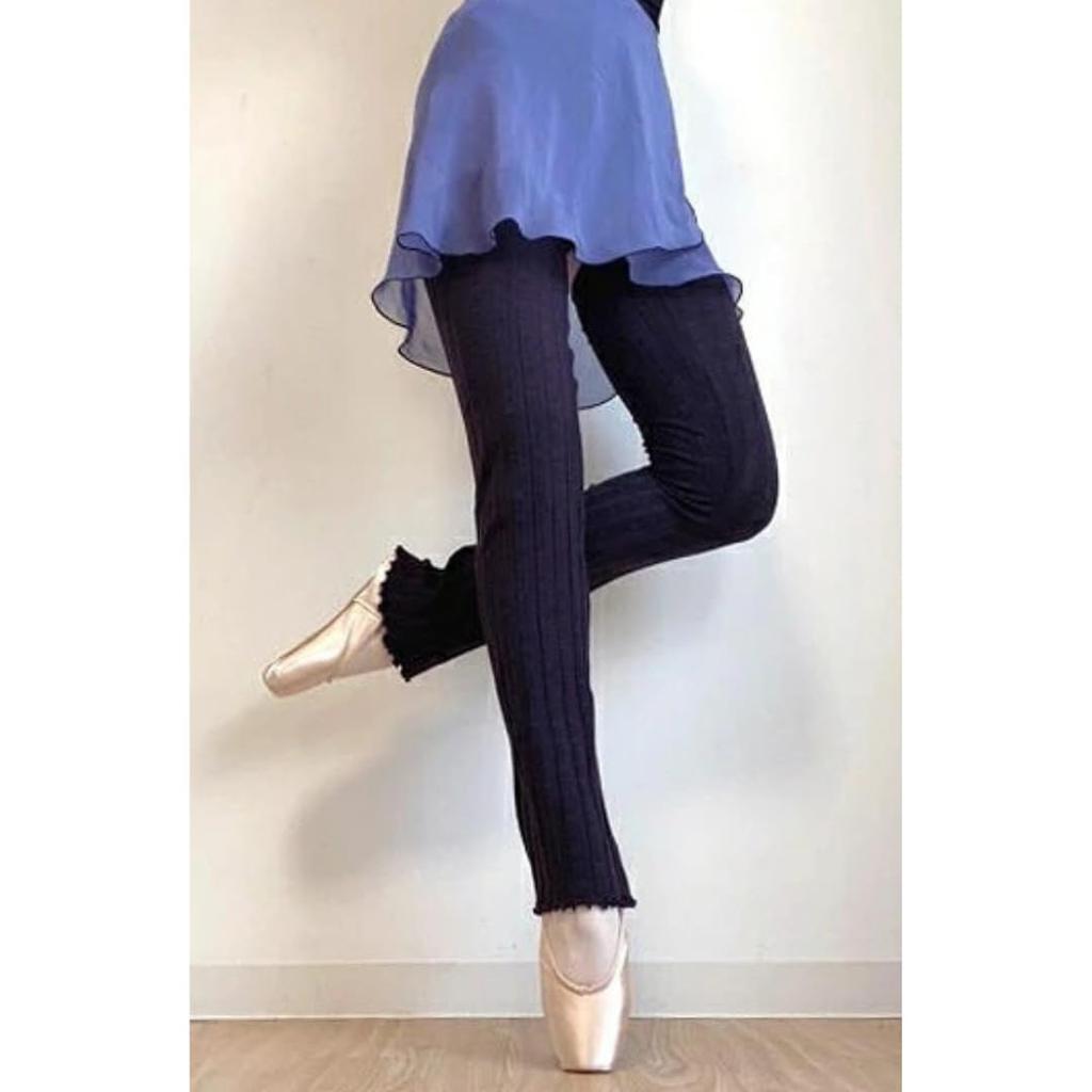 Ballett-Fachgeschäft Mignon Leg Made in Long Long and Beautiful Made by for Berry Purple Warmers, Japan, Gerippt, Beine, Tänzer, Tänzerinnen,