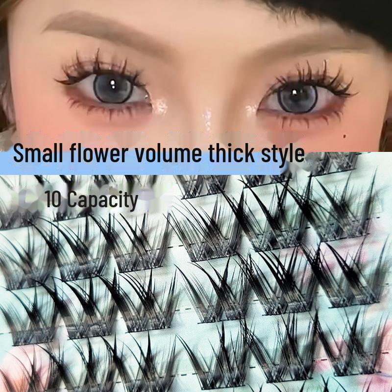 

Yue Jiao Niang Double V Lazy W-Shaped Thick Natural Comic False Eyelashes