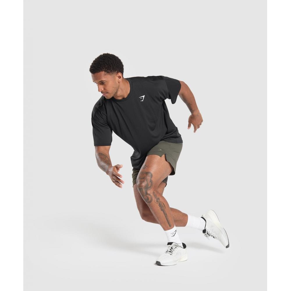 Gymshark Studio 6 Shorts Strength Green A1a4h Ecjh