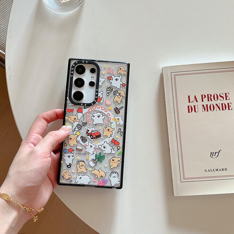 

«Модный чехол Galaxy Magnetic Puppy для Samsung S24 Ultra/S22 — защита от падений» Samsung Galaxy S25 Ultra