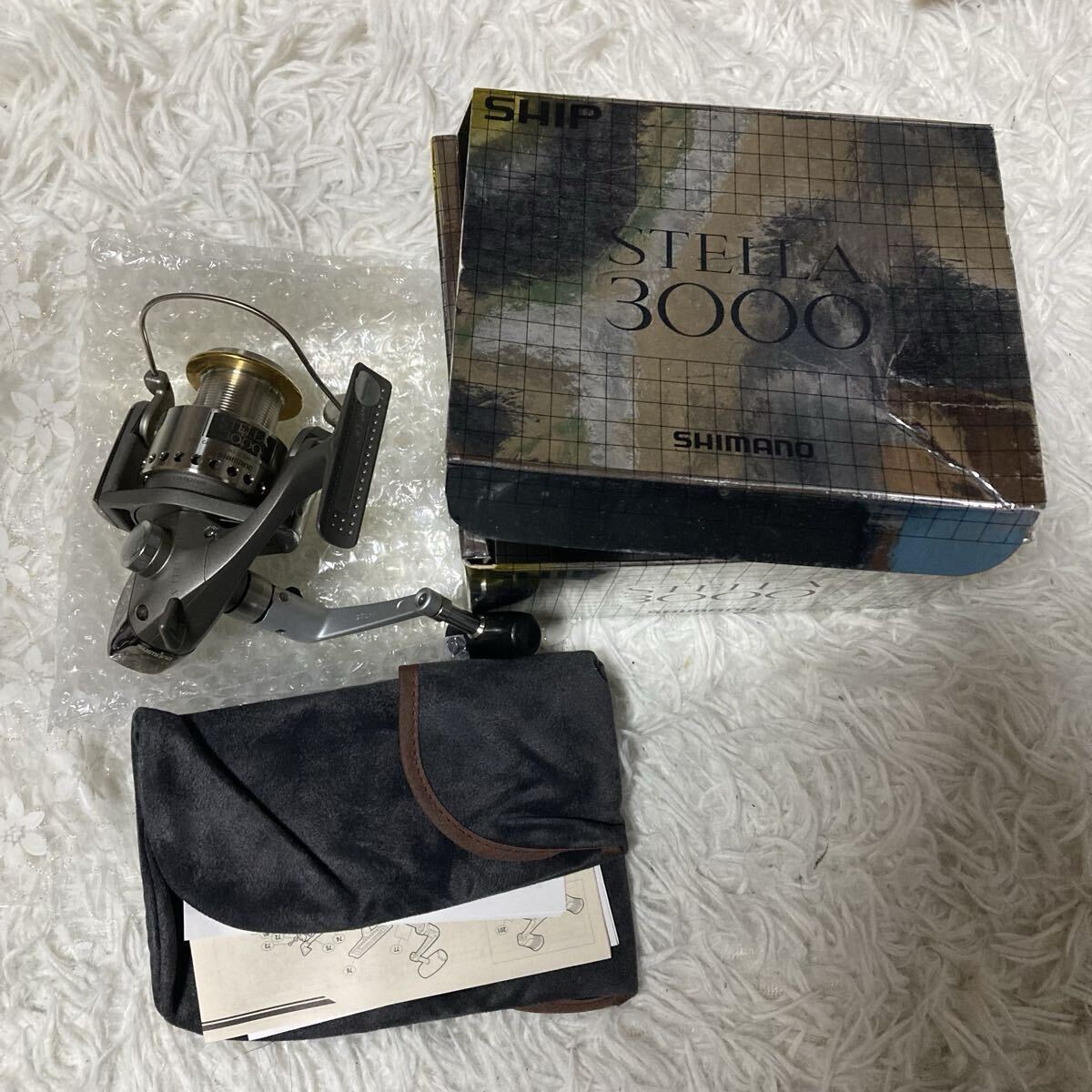 [USED]SHIMANO 95 Stella 3000 Spinning Reel Excellent Condition w/ Box & Manual