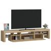 Vidaxl Szafka Pod Tv Z Oświetleniem Led, Dąb Sonoma 200X36,5X40 Cm