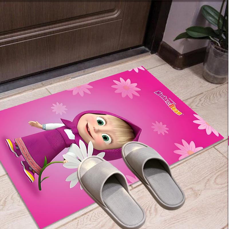 Masha and The Bear Pattern Rug, Indoor/Outdoor Mat, for Picnic, Gameroom, Bedroom, Office, Living Room, Home Decor Carpet, Birthday Gift