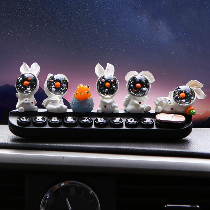 Placa Creativa de Conejo para Teléfono de Coche para Estacionamiento Temporal