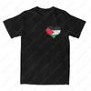 Palestine Palestinian Heart Scribble Vintage Unisex TShirt Streetwear Printed Fashion Short Sleeve Casual ONeck Pure Cotton Tops