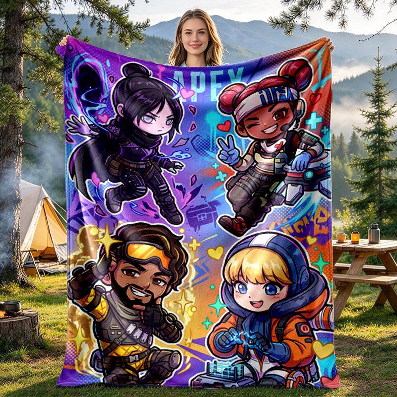 Apex Legends Print Blanket - Soft & Comfortable, for Bedroom, Travel, Sofa, Home Decoration - Birthday Christmas Gift for Friend