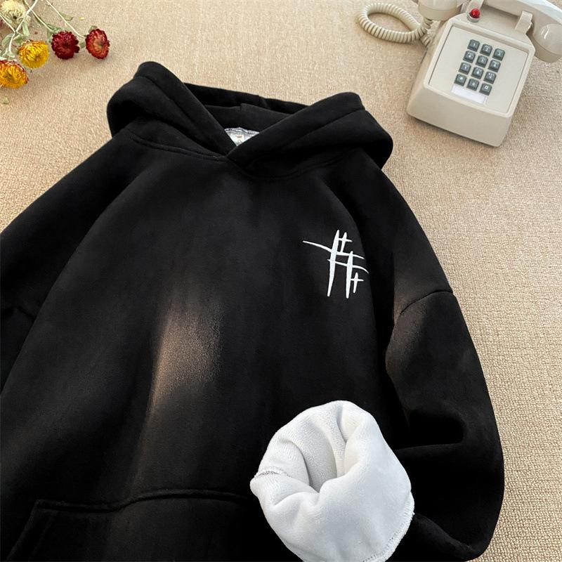 Women's Blockbuster Sweatshirt Spring and Autumn Vintage Hooded Jacket Trendy Brand Print Top