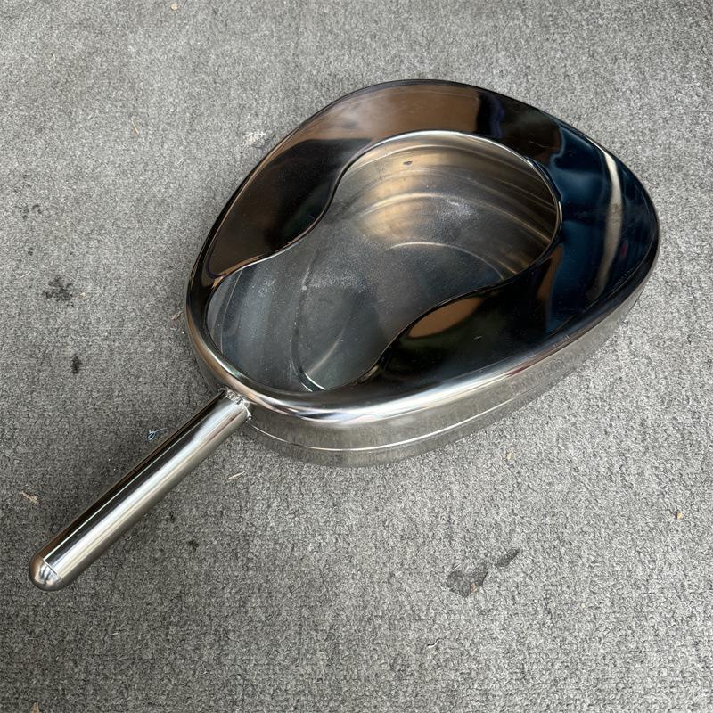 304 Stainless Steel Western-Style Commode with Lid for Bedridden Use
